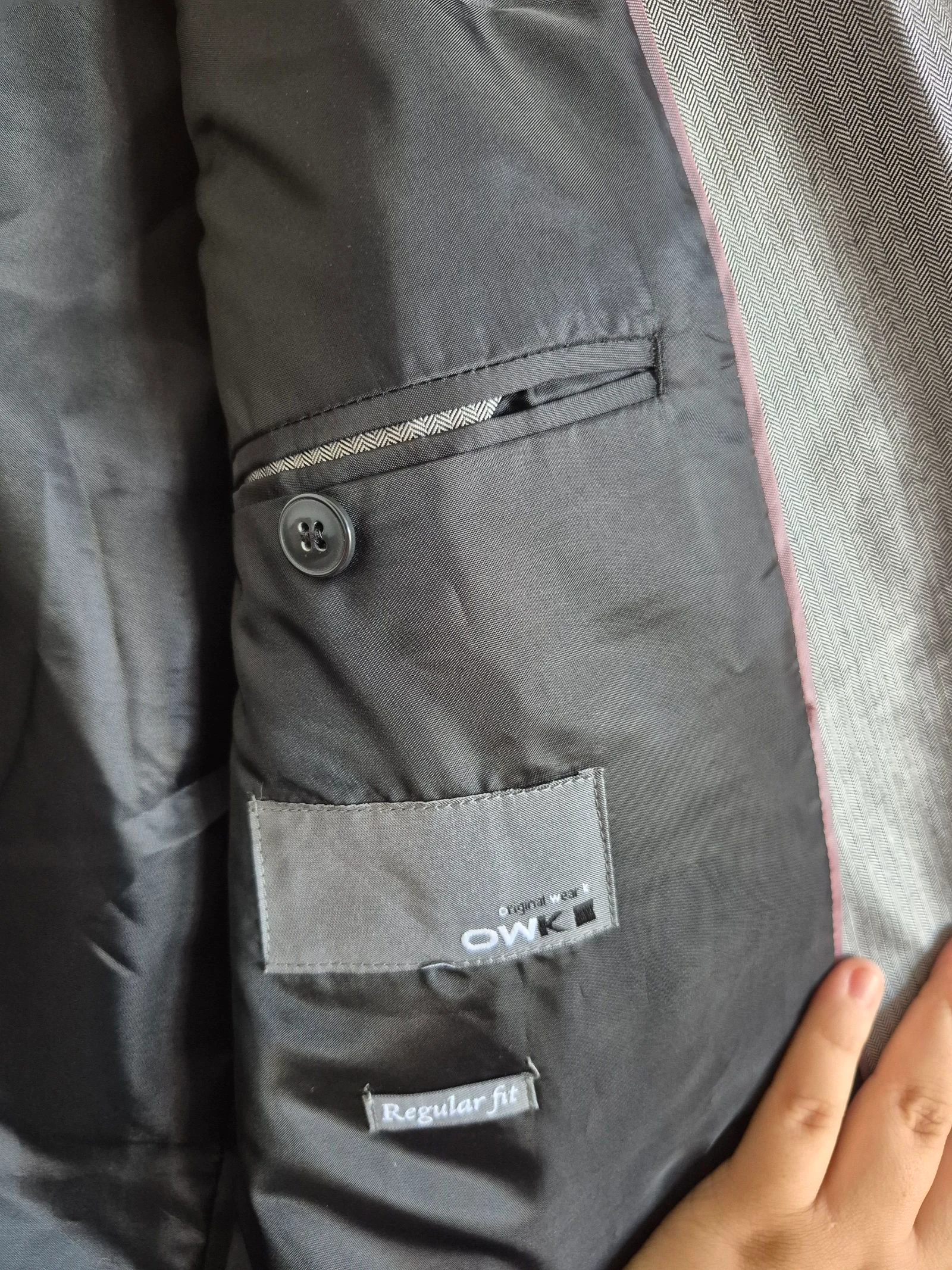 Gray suit jacket – Very good condition – photo 7